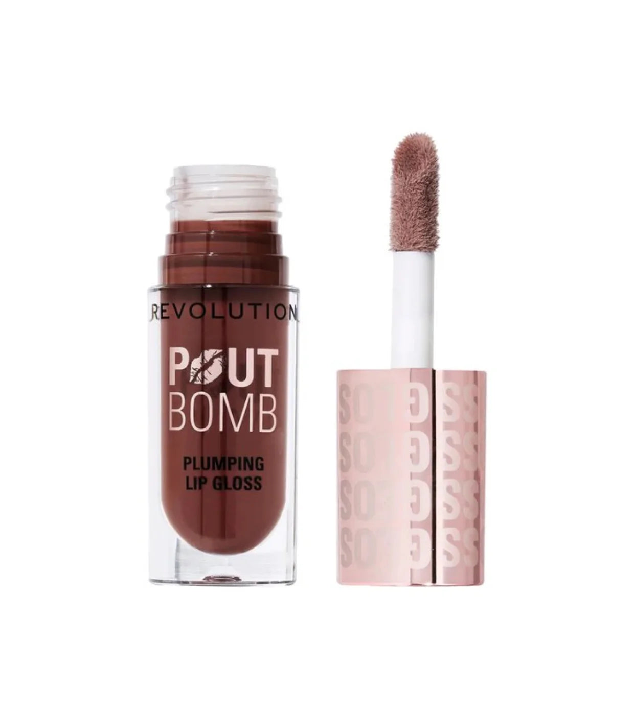 Revolution - Brillo de labios voluminizador Pout Bomb - Espresso Cool Nude